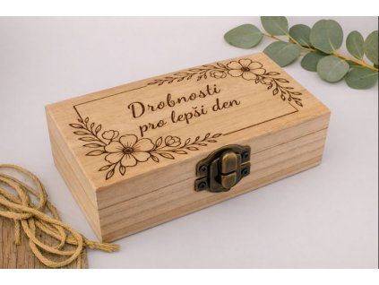 Dřevěná dárková krabička pro maminku
