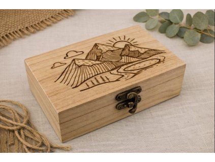 Dřevěná dárková krabička