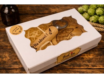 Podtácek a otvírák na pivo pro rybáře