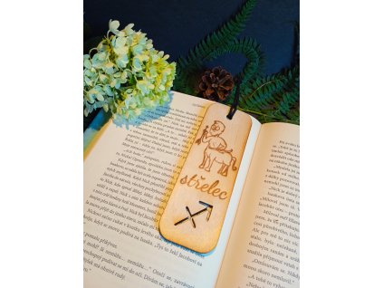Dřevěná záložka do knížky - střelec