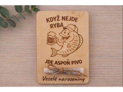 Karta na peníze pro rybáře