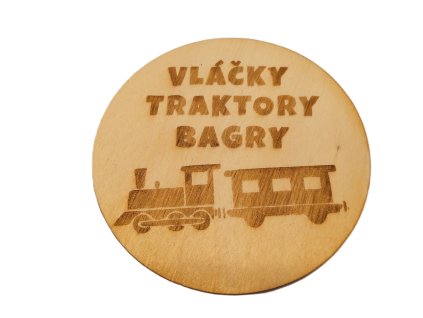 Cedulka na hračky-traktory