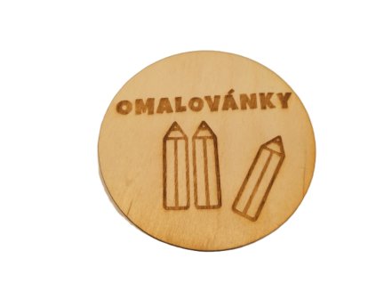 Cedulka na hračky-omalovánky