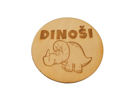 Cedulka na hračky-dinoši