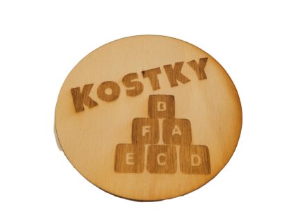Cedulka na hračky-kostky