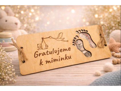 Dárková obálka na peníze - pro miminko