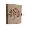 Dřevěný zápisník s gravírovaním - strom