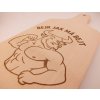 Bukové prkénko pro každodenní vaření-personalizace