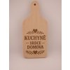 Kuchyňské prkénko ze dřeva - srdce domova