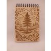 Personalizovaný dřevěný deník – přírodní motiv