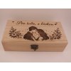 Svatební dřevěná dárková krabička - personalizacce