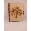 Ohebný dřevěný deník z jednoho kusu dřeva