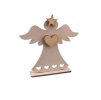 Strážný anděl se srdíčky – dřevěná dekorace