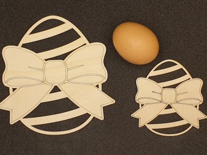 Velikonoční vajíčko malé s mašlí - motiv 25