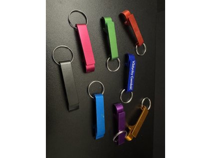 Otvírák - eloxovaný hliník - nápis na přání