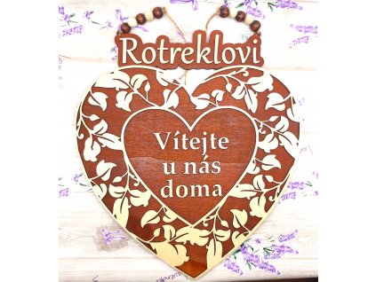 Srdce na dveře se jménem