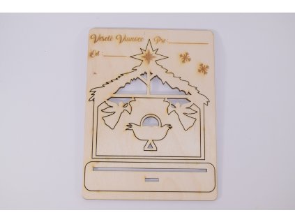 vianočny pozdrav dreveny gravirovany dekoracia 1 (2)