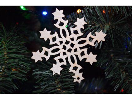 drevena vianocna ozdoba na stromcek vlocka 1 (13)