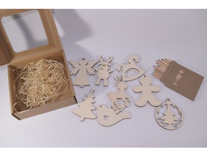 kreativna sada vianocne drevene ozdoby na vymalovanie 10 ks farbicky (3)