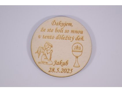 magnetka pre prve svate prijimanie personalizovany darcek