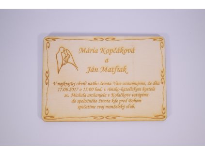 svadobna symfonia gravirovane oznamenie z dreva