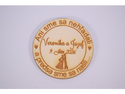svadobná magnetka gravirovana drevená darček gravit 1 (1)
