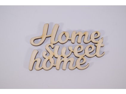 vyrezavany dreveny napis home sweet home dekoracia do interieru