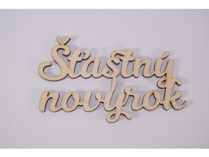 vyrezavany napis stastny novy rok