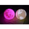 3D LED lampa Zemeguľa – svietiaci glóbus so 7 farbami