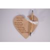 drevena tabulka na pero v tvare srdca s venovanim pre ucitela (2)