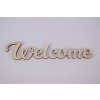 vyrezavany napis welcome