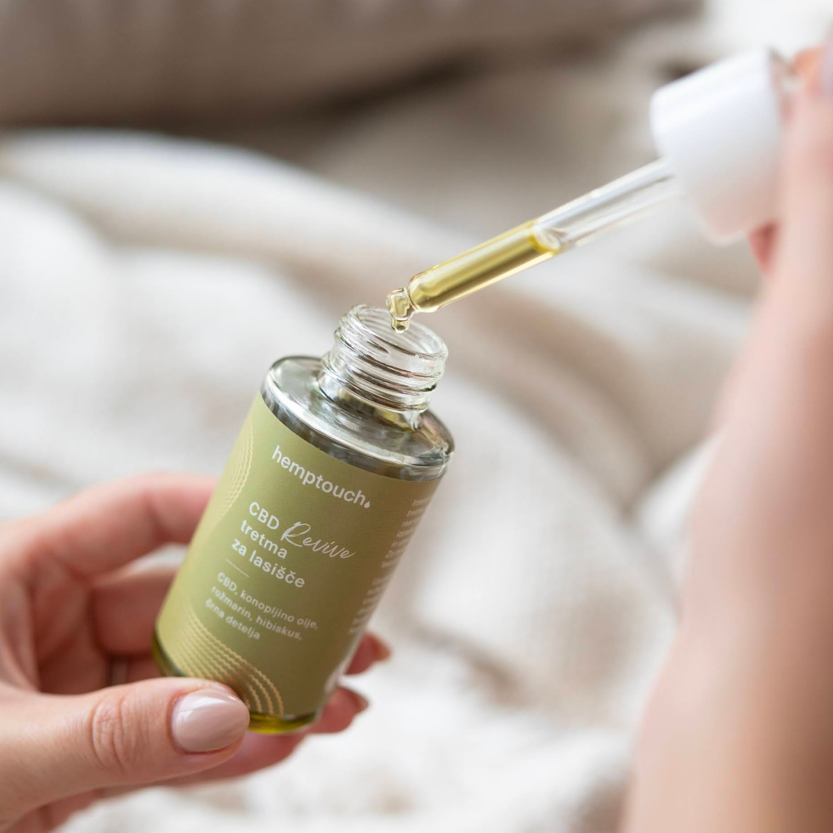 Intenzivní kúra pro zdravou pokožku hlavy Hemptouch CBD Revive