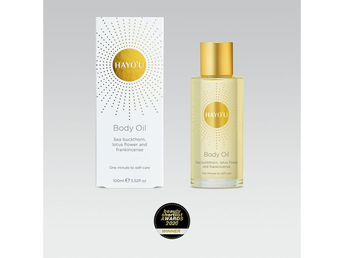 hayou body oil and box straight a