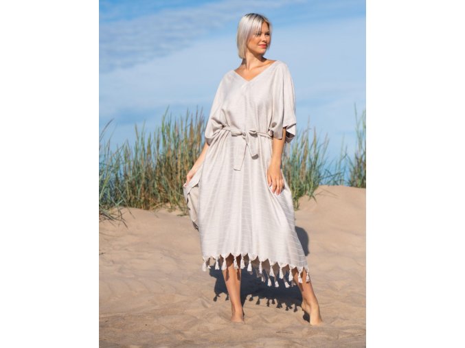 bamboo kaftan sand