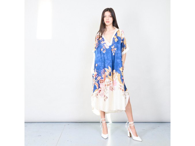saty Kaftan elegantni modre barevne viskoza hedvabi gravitas 3.jpg
