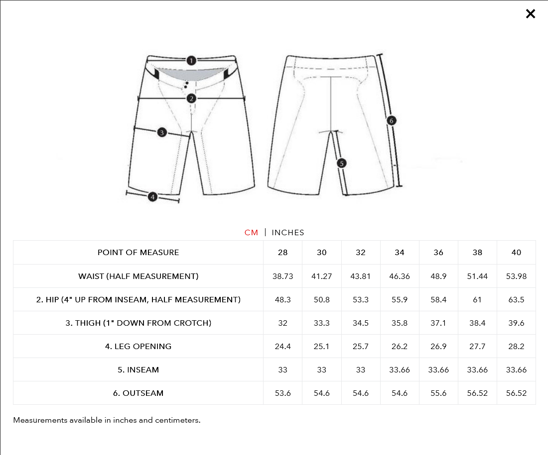 Sizing-FLOWLINE-Short