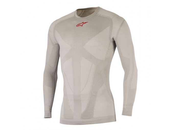 Tech Top Long Sleeve Summer Silver Red 01