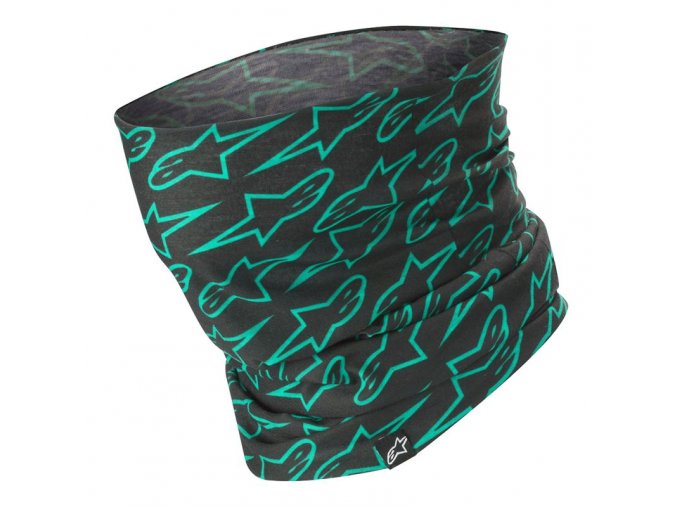 Neck Tube Black Teal