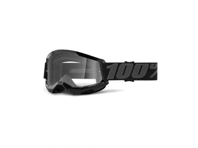 strata 2 goggle black clear lens