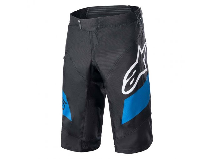 alpinestars racer shorts black bright blue 01