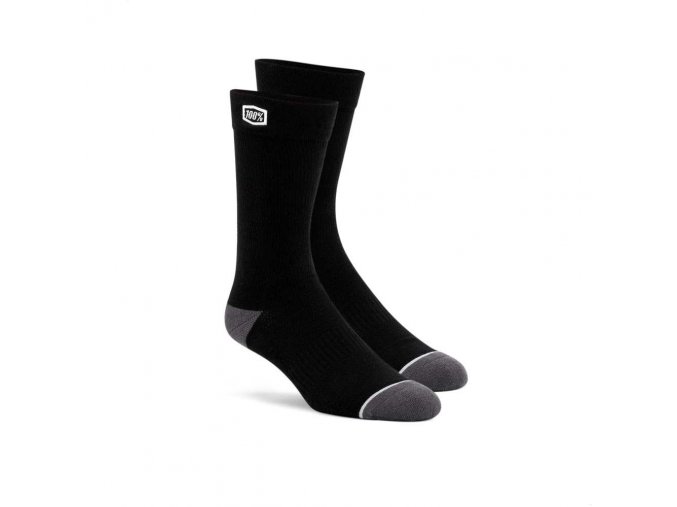 solid casual socks black