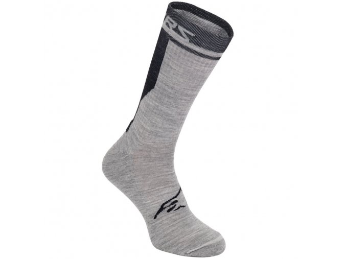 alpinestars merino 24cm socks gray black 01