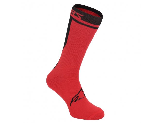 alpinestars merino 24cm socks red black 01