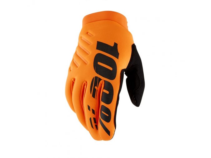 brisker gloves fluo orange black 01