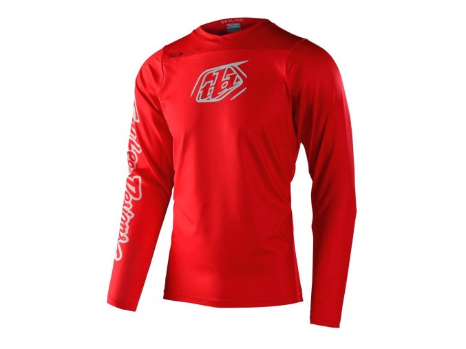 TLD Skyline LS Chill Jersey Iconic Fiery Red 01