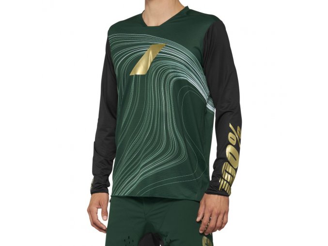 r core x le long sleeve jersey forest green 01