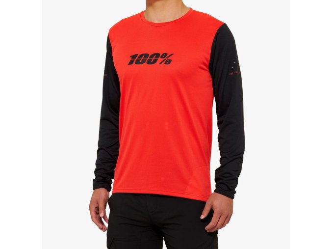 ridecamp long sleeve jersey red black 01