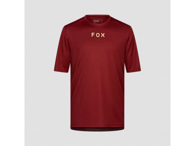 Dres FOX Ranger Ss Jersey Wordmark Rust Brown