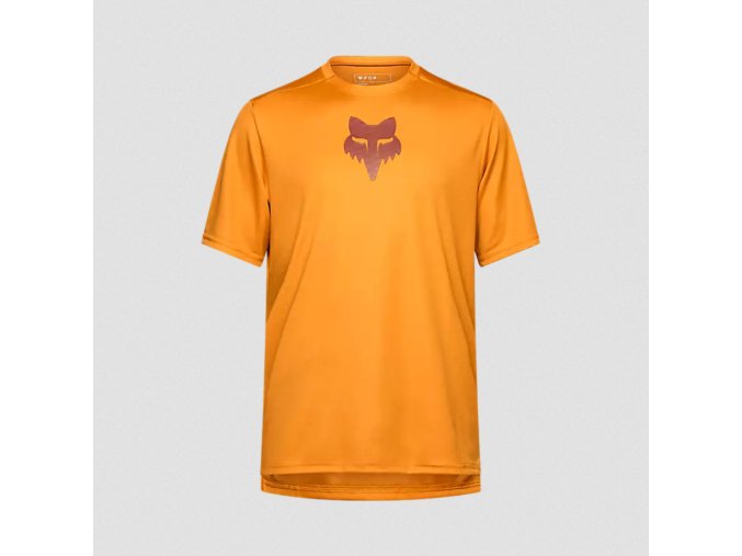 33409 213 FOX Ranger Ss Jersey Fox Head Caramel Brown 01