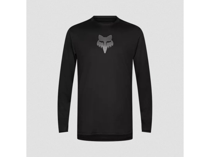 33412 001 FOX Ranger Ls Jersey Fox Head Black 01